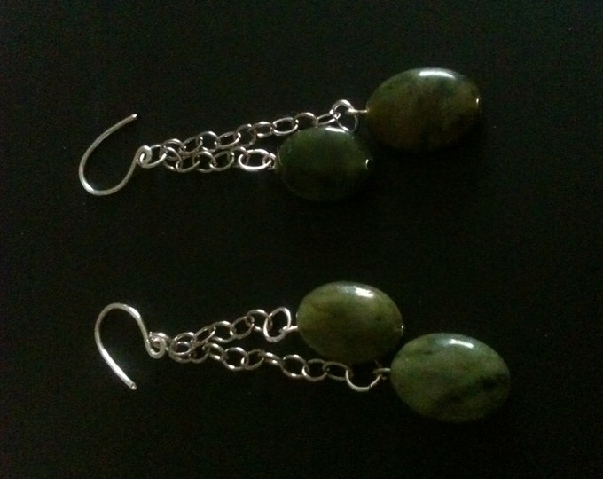 green marble earrings