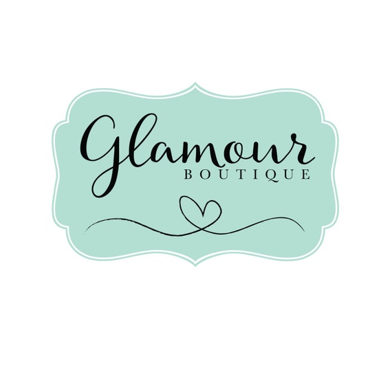 Pre-made business logo GLAMOUR boutique logo photography
