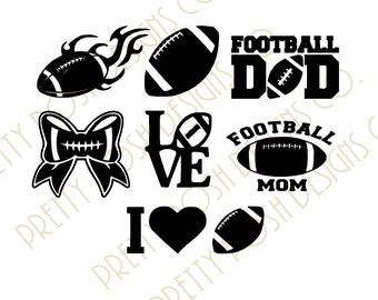 Football "7" SVG Collections-Football Mom Dad Football Mom Dad SVG digital Cutting File for Cricut Silhouette SVG Downloadable File