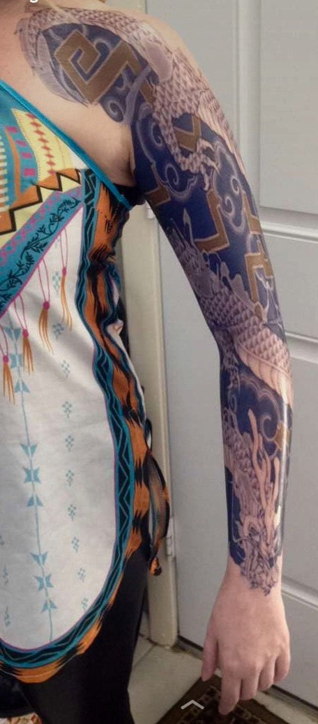 hanzo temporary tattoo sleeve hanzo temporary tattoo sleeve