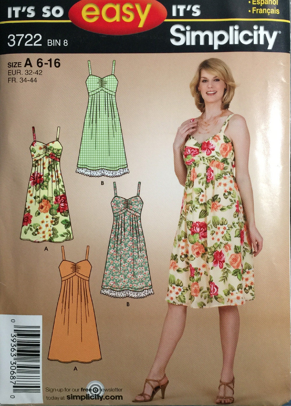 Sexy Strappy Sundress or Cocktail Dress Sewing Pattern