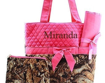 Personalized Diaper Bag Monogrammed Pink Camo Diaper Bag Diaper Bag Monogrammed Diaper Bag