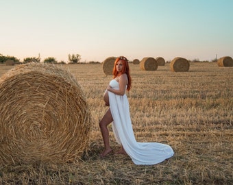 Maternity Dress - Maternity Gown for Photo Shoot / Maternity photography prop / Pregnancy Dress / Maxi Gown