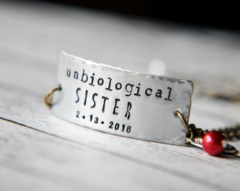Best Friend Bracelet - Custom Baptism Bracelet - Best Friend Gift - Personalized Jewelry - Sister Birthstone Jewelry - Custom Bracelet