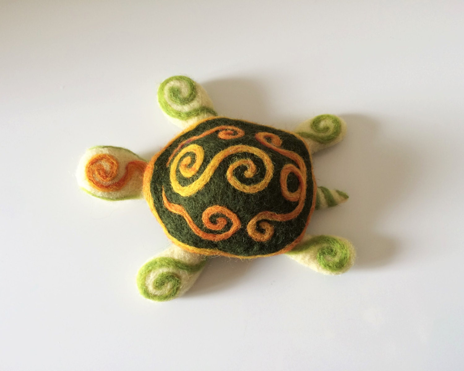 Needle Felted Turtle by IndianElephant on Etsy