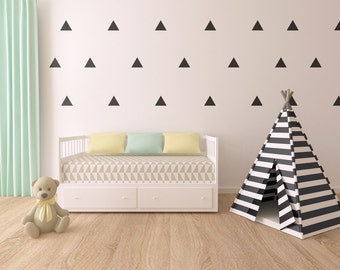 Triangle Wall Decals - Triangle Decals - Nursery Wall Decal - Vinyl Stickers - Kids Room - Triangle Wall Stickers - Peel & Stick