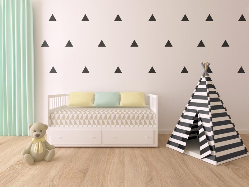 Triangle Wall Decals Triangle Decals Nursery Wall Decal