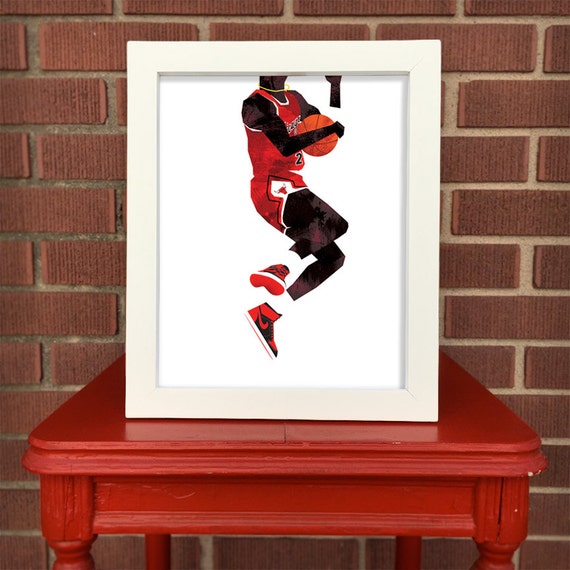 Michael Jordan print Digital Illustration Pop by MatthewPlett