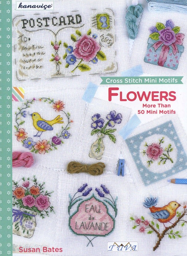 Flowers Cross Stitch Mini Motifs Book