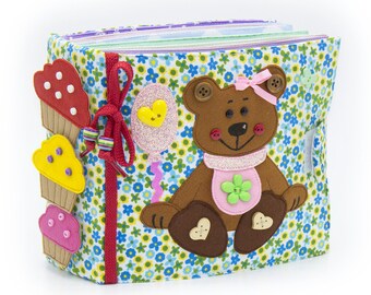 Children's Quiet Book, Busy Book, Eco friendly, soft book, educational - 12 pages (2-5 year) - MiniMom's -