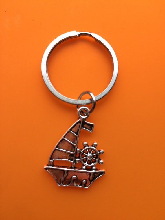 Boat Keychain Nautical keychain Long Distance by RosaThread