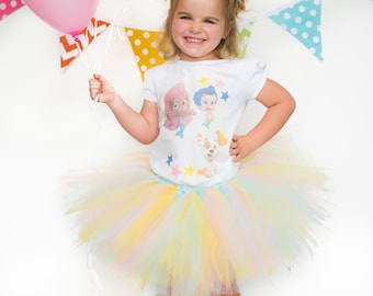bubble guppies, bubble guppies tutu, bubble guppies party, birthday outfit, bubble guppies shirt, bubble guppy, birthday tutu, tutu set