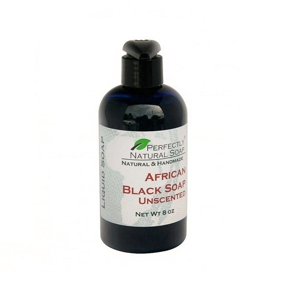 African Black Soap Liquid Soap 8 oz by PerfectlyNaturalSoap