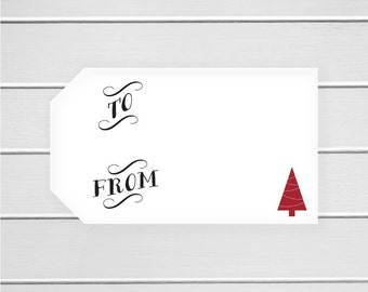 Christmas Gift Tag Stickers, Christmas Gift Stickers, Christmas Gift Labels, White Package Stickers, Gift Wrapping Stickers (#360)