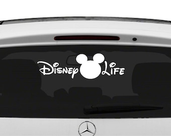 Vinyl Disney Life Car Decal, Disney Life Sticker, Car Decal, Disney Car Decals