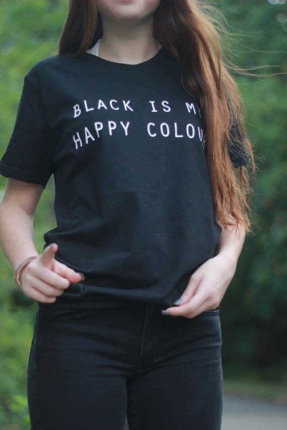 black colour tshirt for women