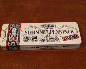 Vintage Advertising Tin Schimmelpenninck Duet Cigars Made in Holland