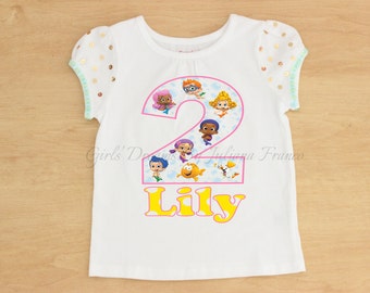 Bubble Guppies Birthday Shirt, Bubble Guppies Shirt, Bubble Guppies Personalized Shirt, Girls Bubble Guppies Shirt, Birthday, Bubble Guppies