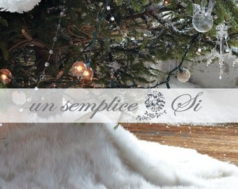 Fur Tree Skirt, LUXE Faux Fur