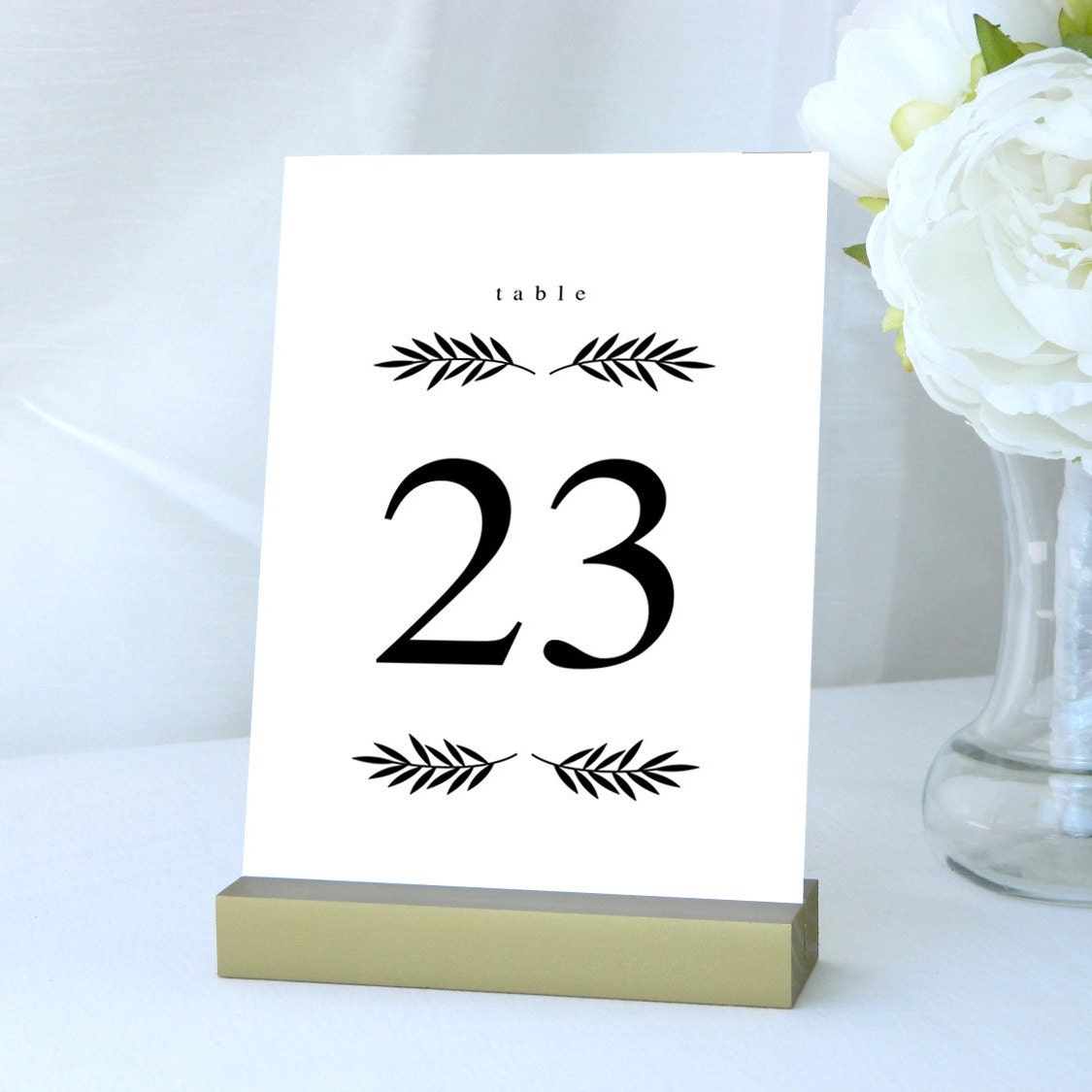 130 Simple Table Numbers Leaf Wedding Table Number Elegant