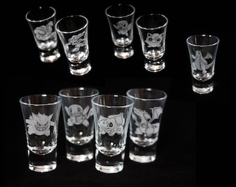 1x Pokemon Shot glass (of your choice)