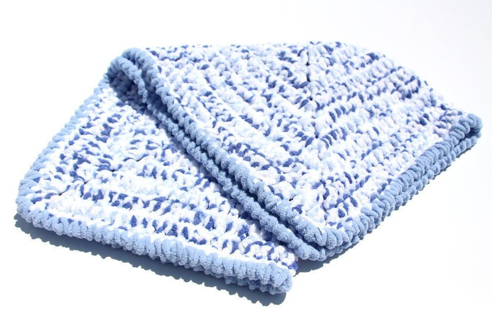 blanket bernat etsy baby Blanket Crochet Baby Blanket Blanket Baby Blue Bernat Baby