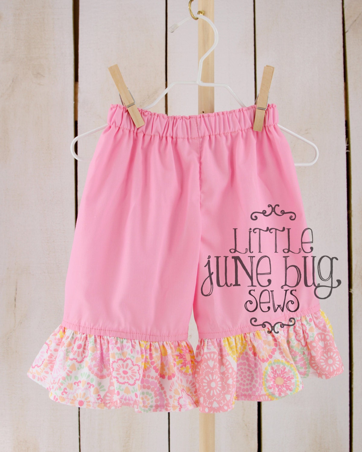 Baby/Little Girl Ruffle Pants Girly Pink Ruffle Pants Little
