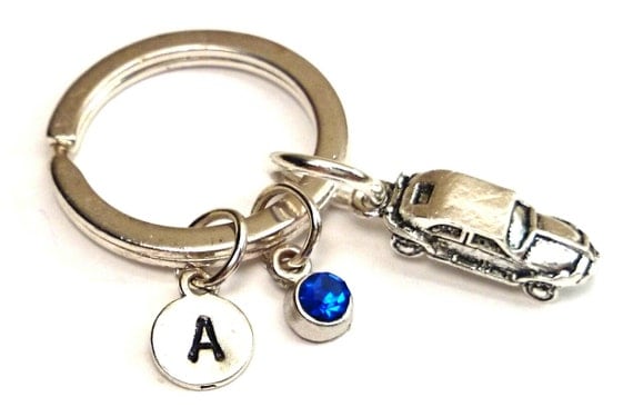 Classic Car Keychain Custom Keychain by GustavsDachshundShop