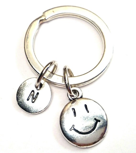 Smiley Face Keychain Custom Keychain by