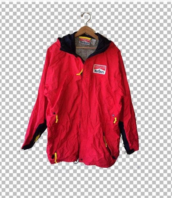 XL 80s Marlboro Windbreaker Jacket // Rare 1980s by SpaceMine