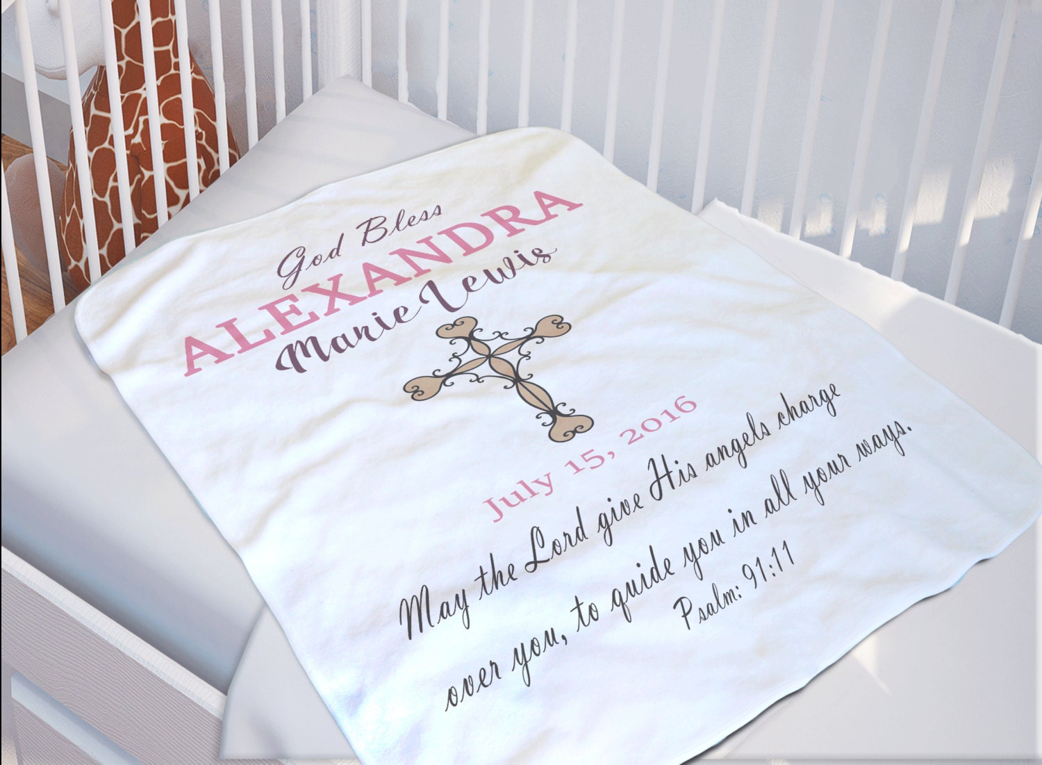Christening blanket | Christening blanket, Handmade baby ...