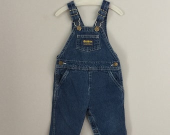 80s Osh Kosh Denim Jean Overalls Size 12-18 months