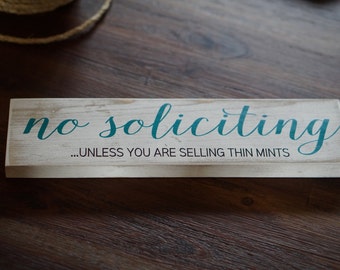 no solicitation sign - no soliciting - no soliciting door sign - Outdoor - 3" x 12"