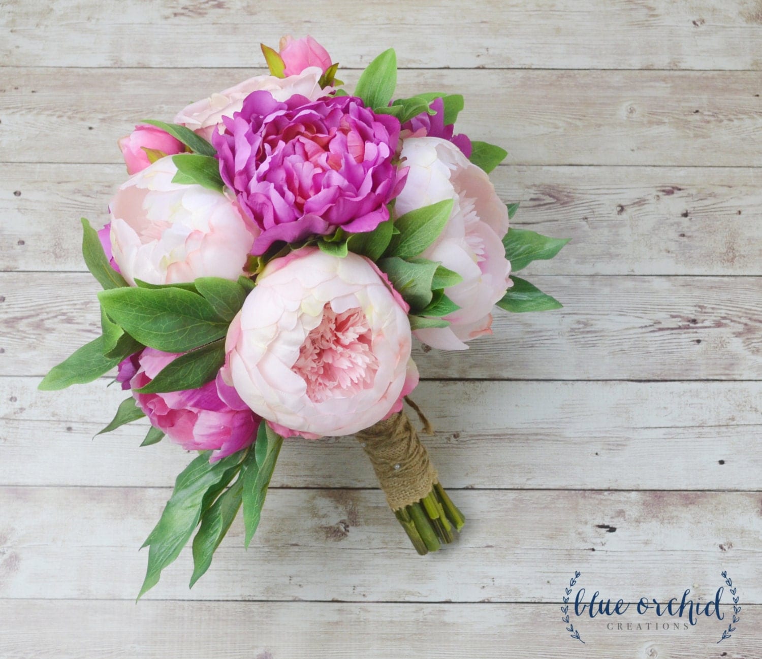 Peony Bouquet Wedding Bouquet Silk Peonies Silk Flowers