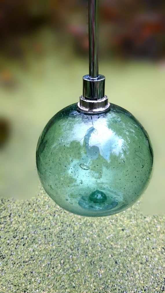 Items similar to Glass Float, Vintage Japanese Fishing Float Pendant