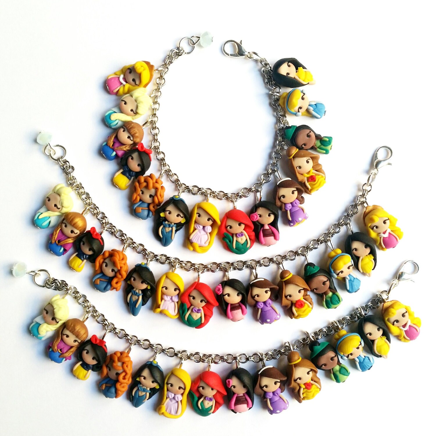 Disney Princesses inspired,bracelet collection. Disney bracelet. Disney