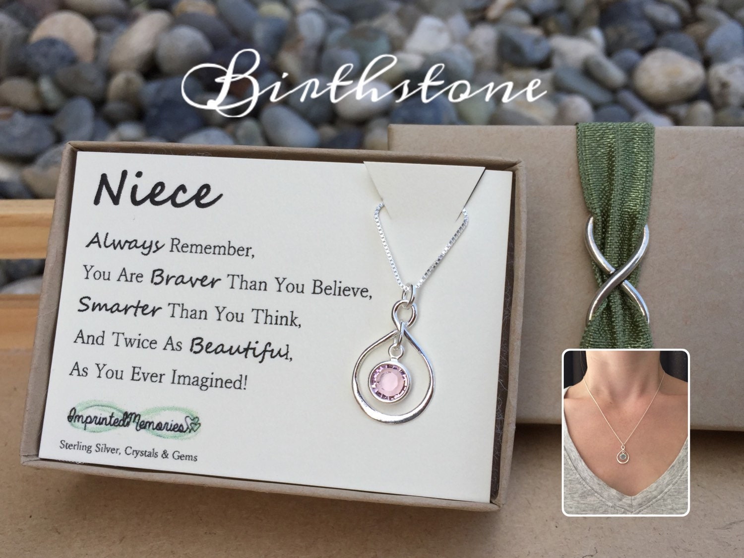 Birthday Gift for NIECE Birthday Sterling by ImprintedMemories