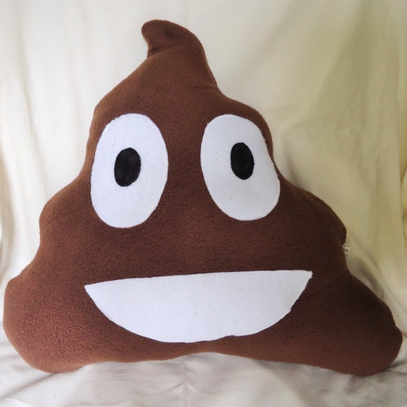 extra large poop emoji pillow