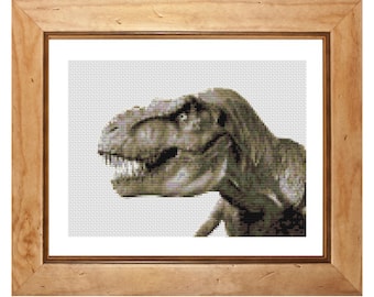 Tyrannosaurus Dinosaur Counted Cross Stitch Kit