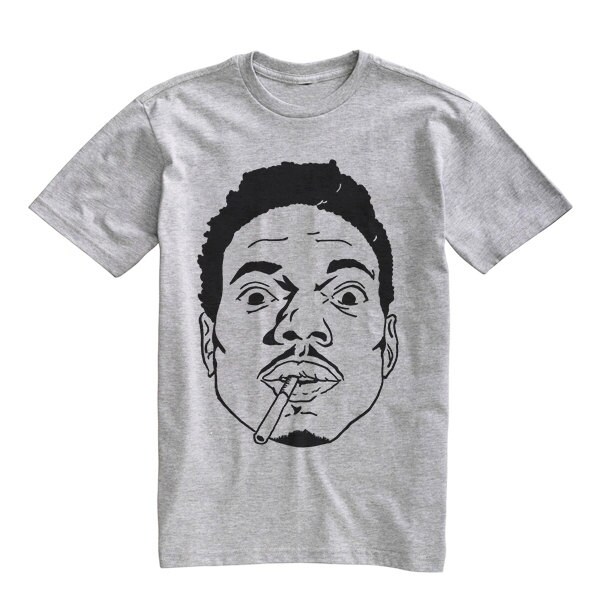 Chance the Rapper T-Shirt Chance the Rapper Shirt Gray by HiScarf