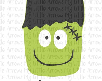 Frankenstein SVG, DXF, EPS, png Files for Cutting Machines Cameo or Cricut // halloween svg // halloween shirt diy // cute boy halloween svg