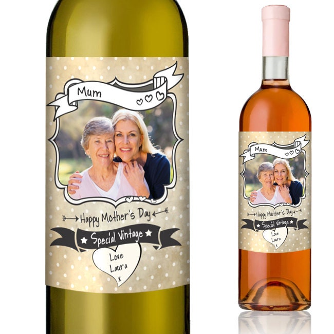 It is a picture of Unusual Mother's Day Wine Labels It is a photo of Unusual Mother's Day Wine Labels