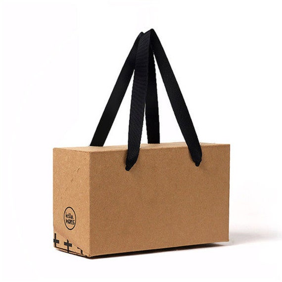 3 x kraft box bags paper box bag small or medium size 3 x kraft box bags paper box bag small or medium size