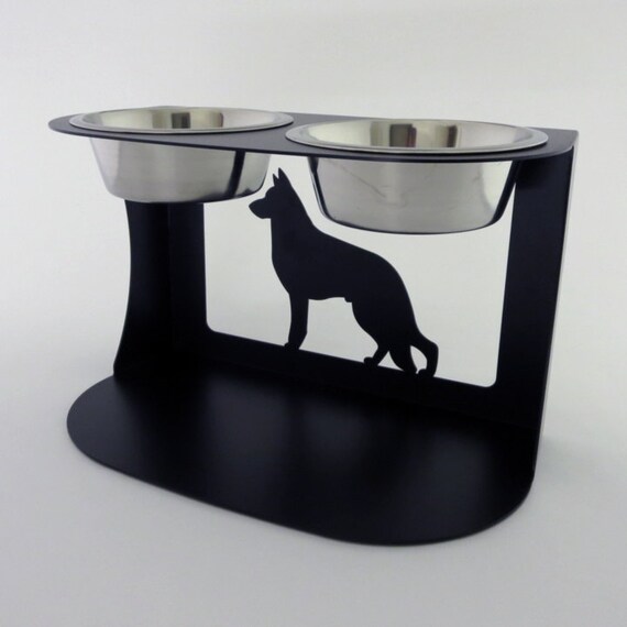 German Shepherd Dog Bowl Stand