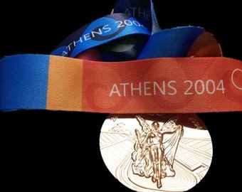 Athens 2004 Olympic ‘Gold’ Medal with Silk Ribbon