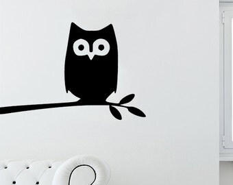 Apple Animal Sticker, Black Owl Palm Rest Decal, Pc Tablet Fridge Wall Macbook Keyboard T31
