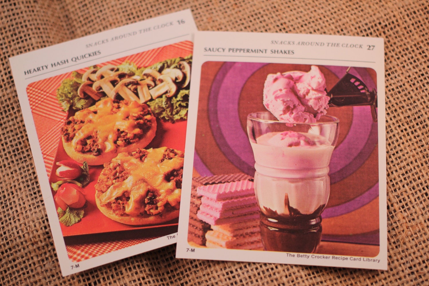 Betty Crocker Recipe Cards 1970s