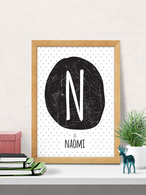 Baby name nursery wall art Custom baby name nursery decor