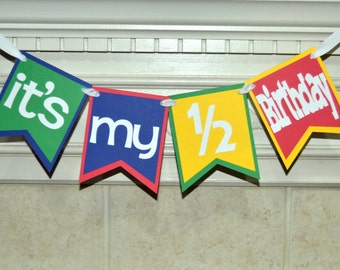 1 2 birthday banner