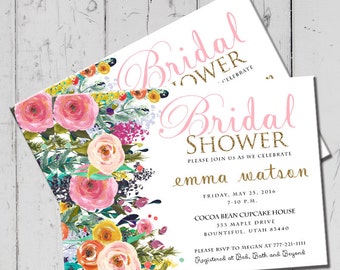 INSTANT DOWNLOAD DIY pdf Bridal Shower by LewisDesignCo on Etsy